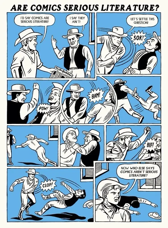 Are comics serios literature? comic strip